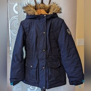 Kids Land's End Squall Coat - Blue, Size M 10/12